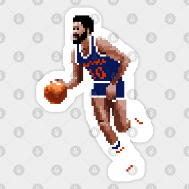 Walt Frazier Pixel Dribble Sticker by qiangdade